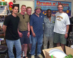 left to right: Brent King, Junior, Ron Hanson, Cheap Tricks Bun E. Carlos, The Legend Clyde Stubbelfield, Rand Moore